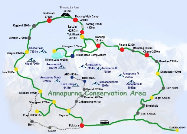 Trip route map